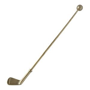 Brass Golf Club Decor 26.5 Inch Golfer Sportsman Man Cave And Office Vintage